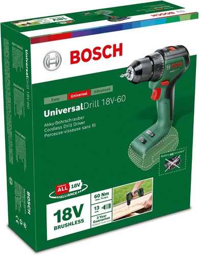 Bosch universaldrill 18v - bosch, 18v-60