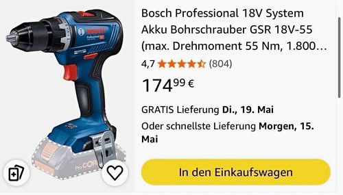 Bosch professional gsr 18v - professional,